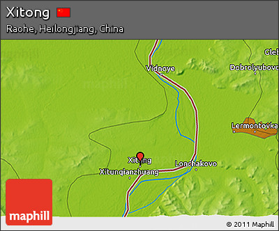 Physical 3D Map of Xitong