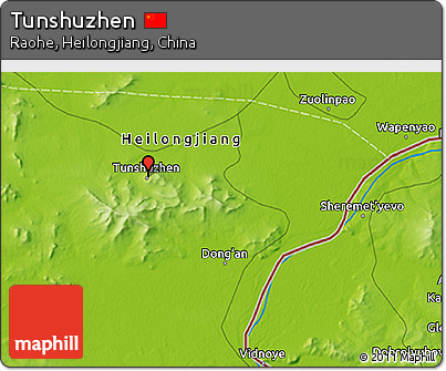 Physical 3D Map of Tunshuzhen