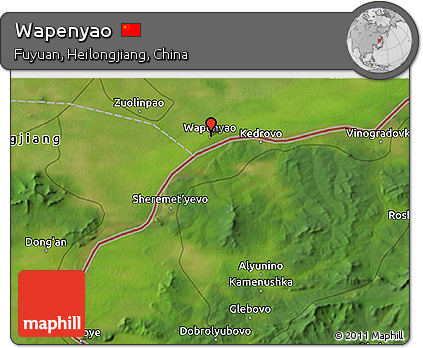 Satellite 3D Map of Wapenyao