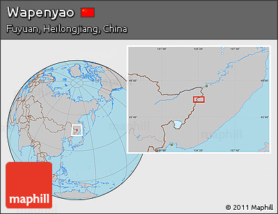 Gray Location Map of Wapenyao