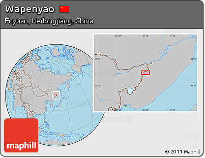 Gray Location Map of Wapenyao