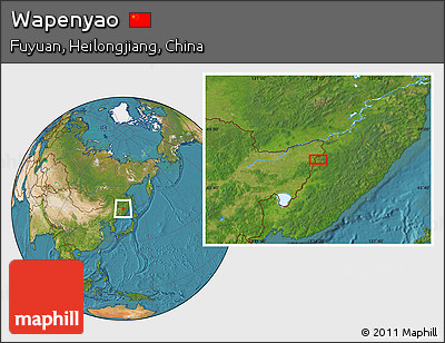 Satellite Location Map of Wapenyao