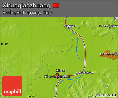 Physical Map of Xitunqianzhuang