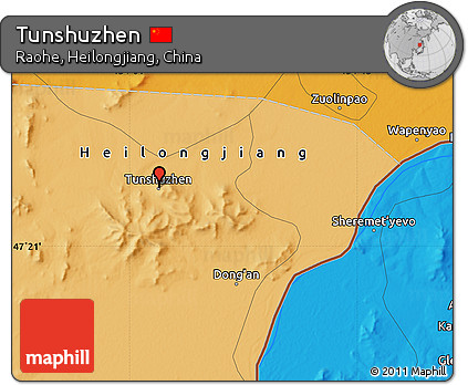 Political Map of Tunshuzhen