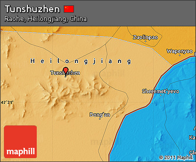 Political Map of Tunshuzhen