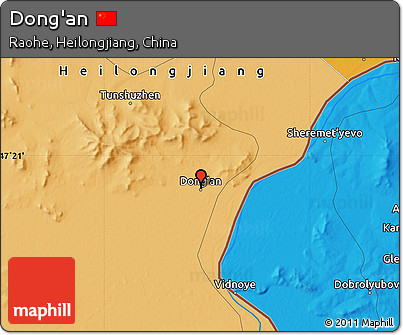 Political Map of Dong'an