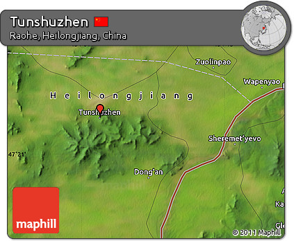 Satellite Map of Tunshuzhen
