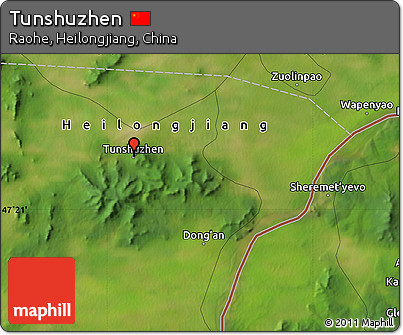 Satellite Map of Tunshuzhen