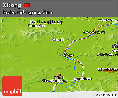 Physical Panoramic Map of Xitong