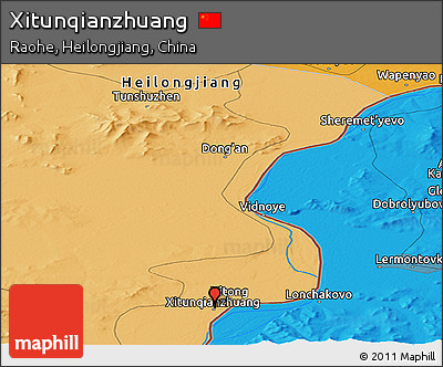 Political Panoramic Map of Xitunqianzhuang