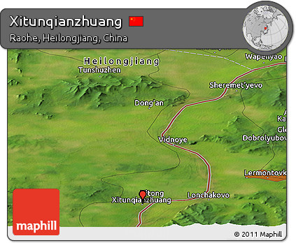 Satellite Panoramic Map of Xitunqianzhuang