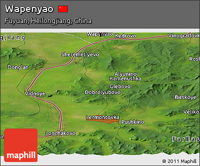 Satellite Panoramic Map of Wapenyao