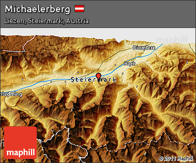 Physical 3D Map of Michaelerberg