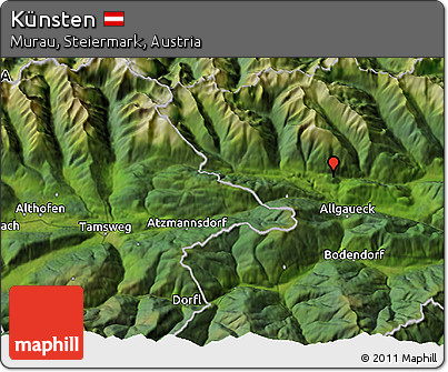 Satellite 3D Map of Künsten