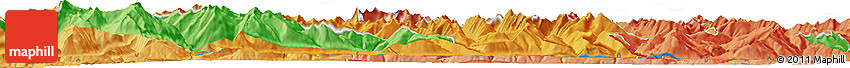 Political Horizon Map of the Area around 47° 16' 15" N, 13° 40' 30" E