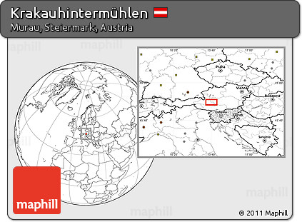 Blank Location Map of Krakauhintermühlen