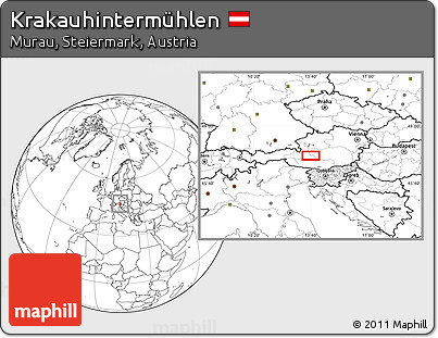 Blank Location Map of Krakauhintermühlen
