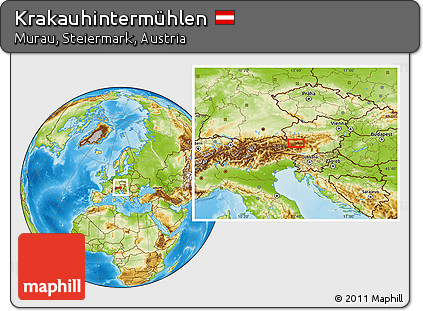 Physical Location Map of Krakauhintermühlen