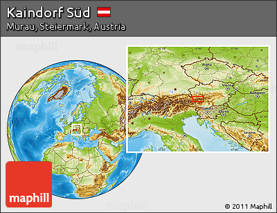 Physical Location Map of Kaindorf Süd