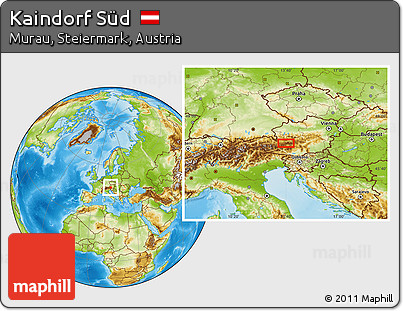 Physical Location Map of Kaindorf Süd