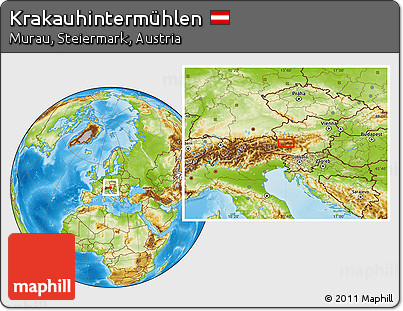 Physical Location Map of Krakauhintermühlen