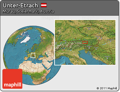 Satellite Location Map of Unter-Etrach