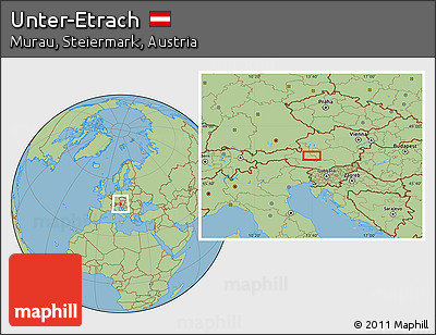 Savanna Style Location Map of Unter-Etrach