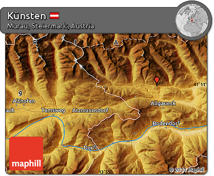 Physical Map of Künsten