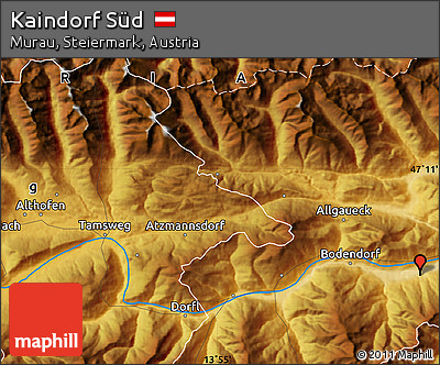 Physical Map of Kaindorf Süd