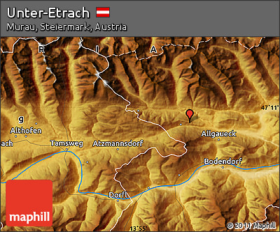 Physical Map of Unter-Etrach
