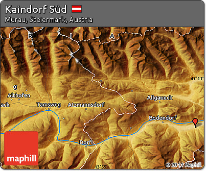 Physical Map of Kaindorf Süd