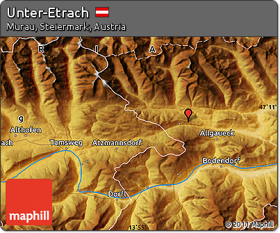 Physical Map of Unter-Etrach
