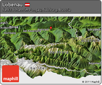 Satellite Panoramic Map of Löbenau