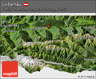 Satellite Panoramic Map of Löbenau
