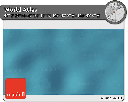 Satellite 3D Map of the Area around 47° 16' 15" N, 146° 16' 30" E