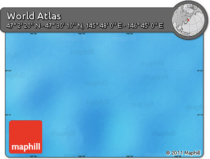 Physical Map of the Area around 47° 16' 15" N, 146° 16' 30" E