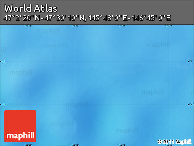 Physical Map of the Area around 47° 16' 15" N, 146° 16' 30" E