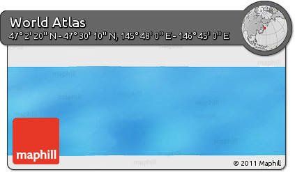 Physical Panoramic Map of the Area around 47° 16' 15" N, 146° 16' 30" E