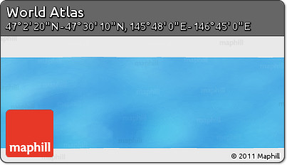 Physical Panoramic Map of the Area around 47° 16' 15" N, 146° 16' 30" E