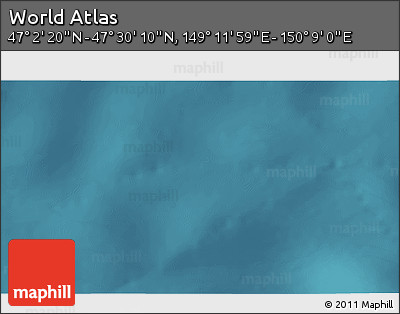 Satellite 3D Map of the Area around 47° 16' 15" N, 149° 40' 30" E