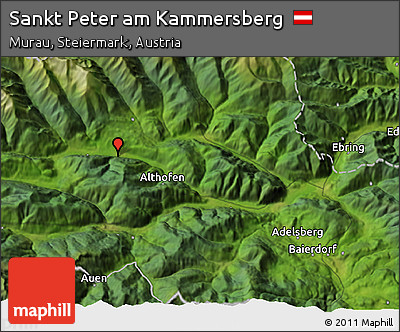 Satellite 3D Map of Sankt Peter Am Kammersberg