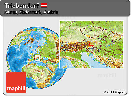 Physical Location Map of Triebendorf