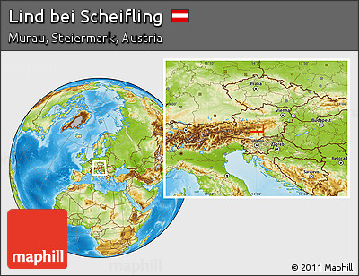 Physical Location Map of Lind Bei Scheifling