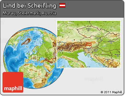 Physical Location Map of Lind Bei Scheifling