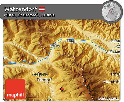 Physical Map of Watzendorf