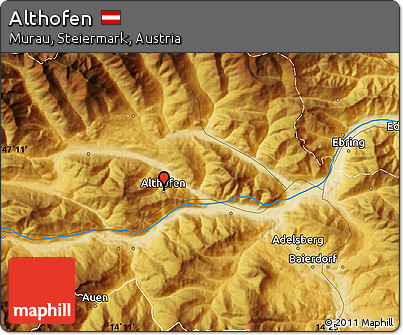 Physical Map of Althofen
