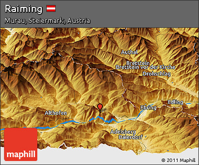 Physical Panoramic Map of Raiming