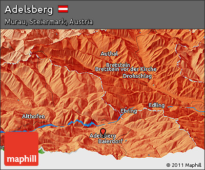 Political Panoramic Map of Adelsberg
