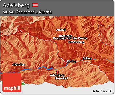 Political Panoramic Map of Adelsberg