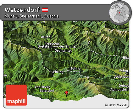 Satellite Panoramic Map of Watzendorf